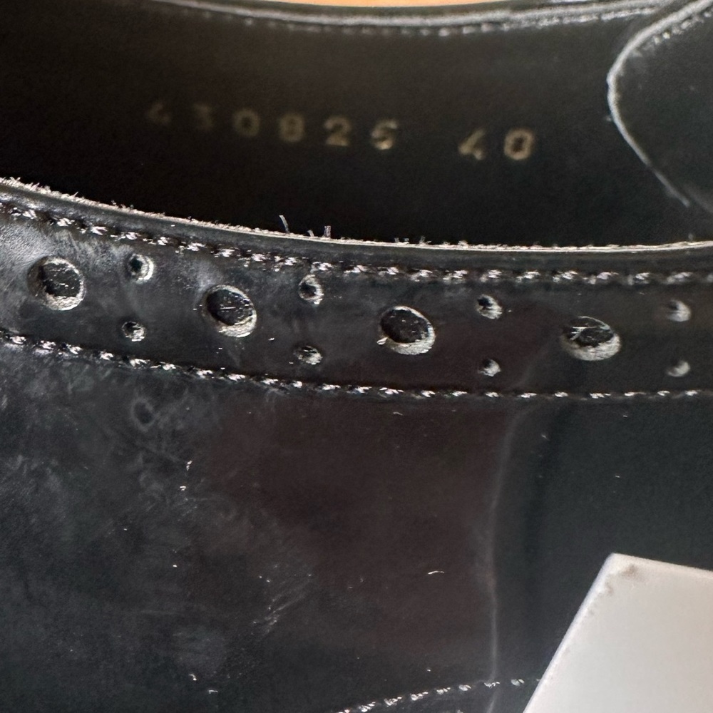 ❌SOLD❌NIB- STELLA McCARTNEY  faux leather Elyse Dane platform  brogue shoes 40 - Picture 15 of 15